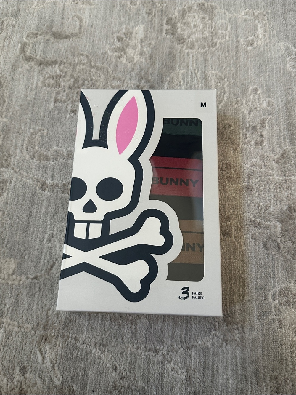 Psycho Bunny Men’s Medium three pack boxers. NWT’s.